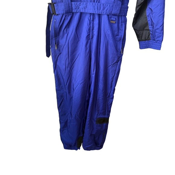 VTG OSSI Skiwear 90s Y2K One Piece Ski Suit Size L Colorblock Retro Insulated - Picture 3 of 12
